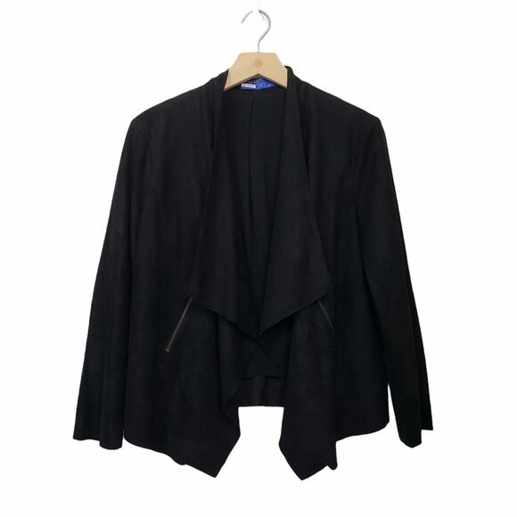 Rustic Royals Womens Large Black Waterfall Blazer Jacket - Picture 1 of 10